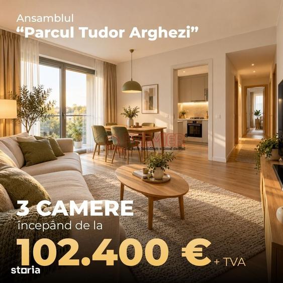 Apartament cu 3 camere în Metalurgiei