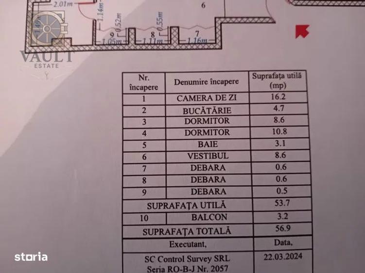 Apartament cu 3 camere decomandat, mobilat în Sălăjan
