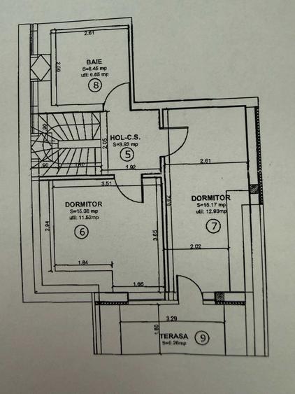 Apartament cu 3 camere decomandat în Baciu