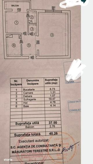 Garsonieră decomandată în Alexandru cel Bun