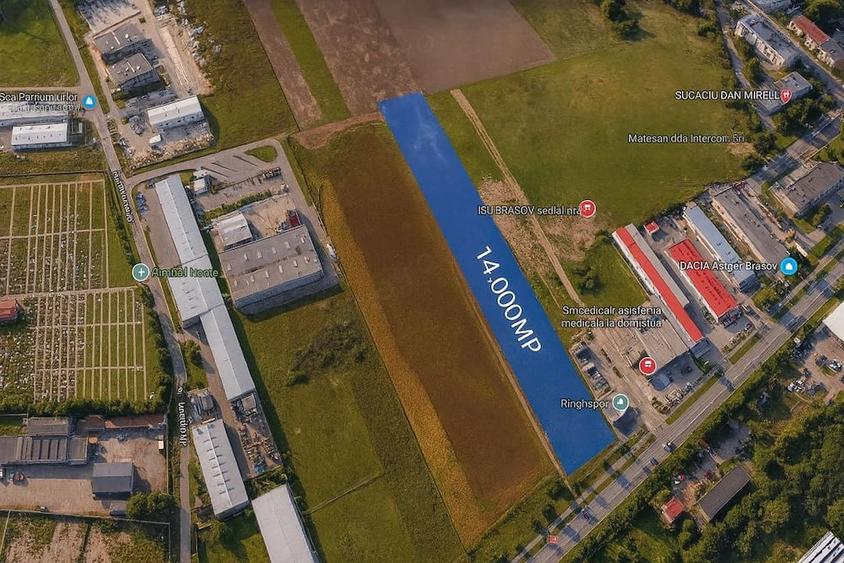 Teren de 14300 mp, în Triaj