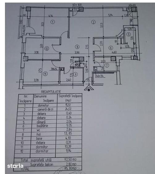 Apartament cu 4 camere decomandat în Hala Centrală