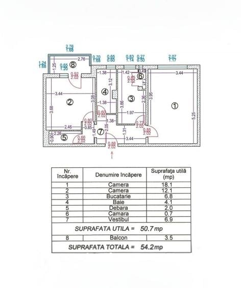 Apartament cu 2 camere în Colentina
