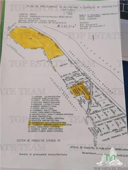 Teren Construcții intravilan de 2324 mp, în Berevoești