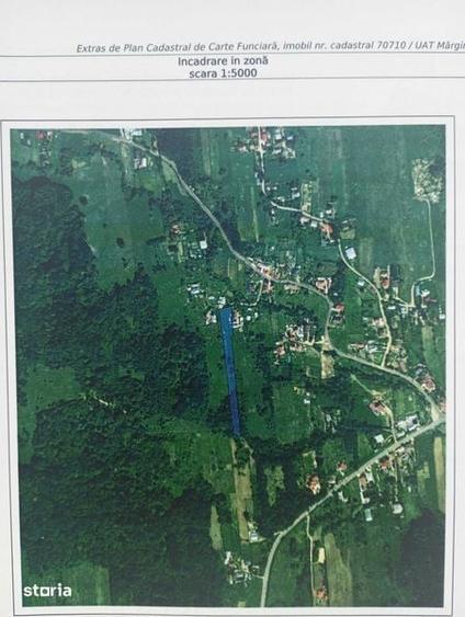 Teren de 3500 mp, în Mărgineni