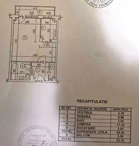 Garsonieră decomandată în Basarabia