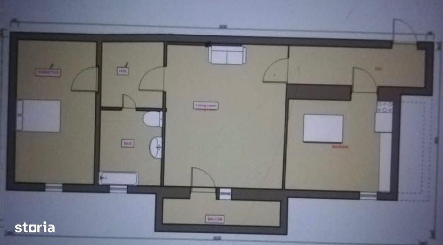 Apartament 2 camere semidecomandat I Cartier Gheorgheni - 1