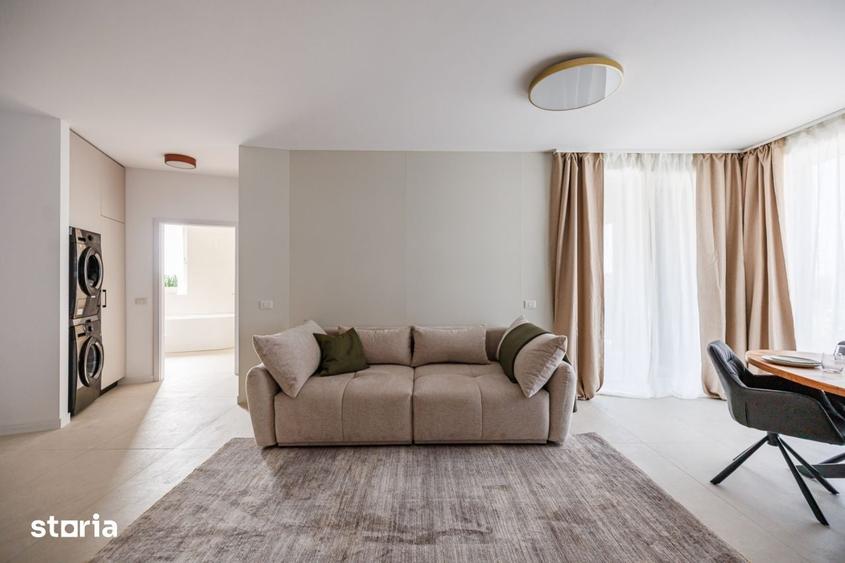 Apartament 2 camere, mobilat si utilat, terasa 12,8 mp | Comision 0 - 11
