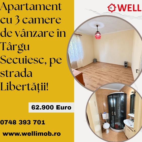 Apartament cu 3 camere în Târgu Secuiesc
