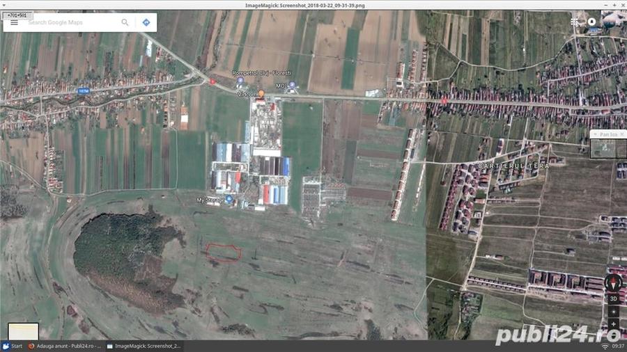 Teren de 5600 mp, în Florești