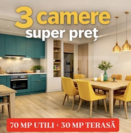 Apartament cu 3 camere decomandat în Giroc — fotografia 1