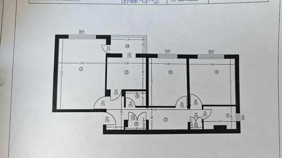 Apartament cu 3 camere decomandat în Ceair