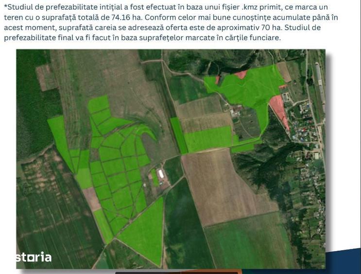 Teren de 700000 mp, în Berești-Meria