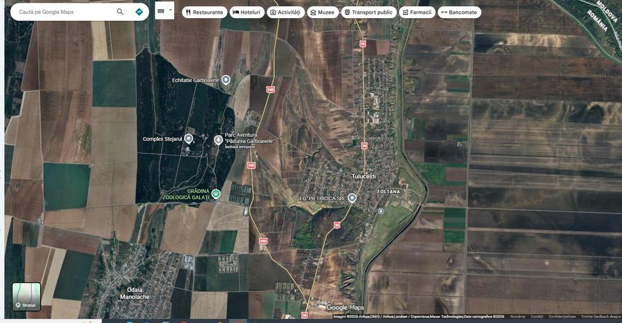 Teren Construcții extravilan de 3800 mp, în Tulucești