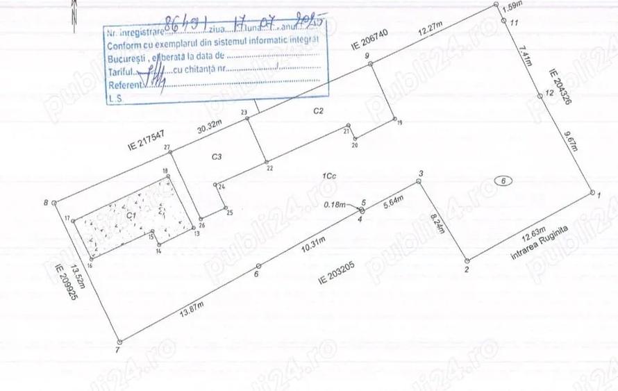 Teren de vanzare Baneasa Dobrogeanu Gherea Intrarea Ruginita 610 mp zona exclusivista - 1