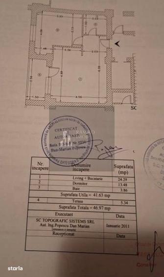 Apartament cu 2 camere decomandat în Cățelu