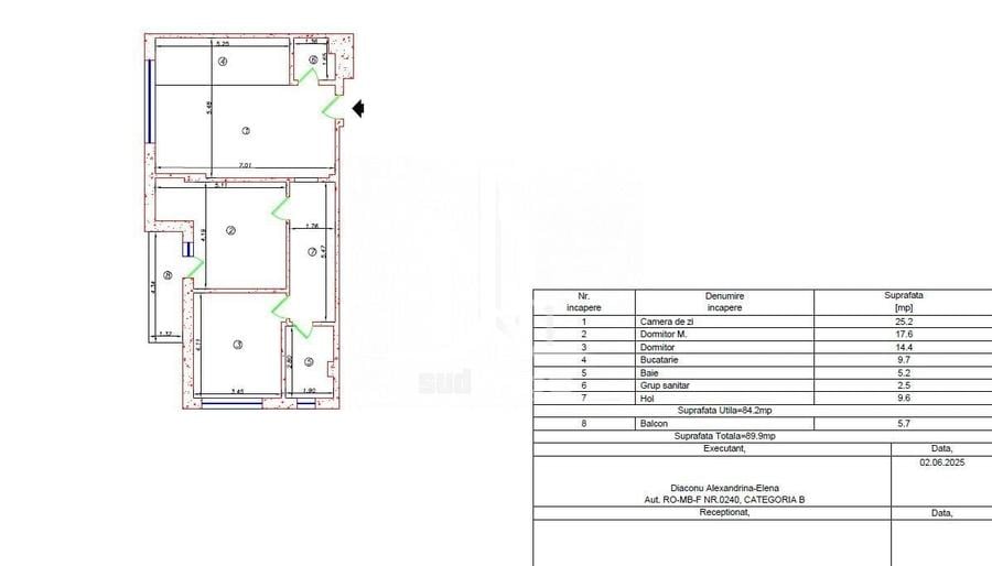 Apartament 3 camere 2 bai in complexul Green Garden. - 2