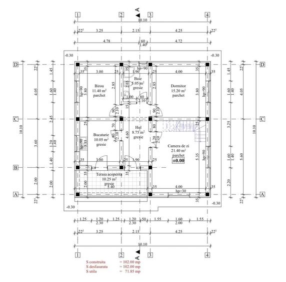 Casă cu 3 camere cu Teren 450 Mp în Valea Adâncă