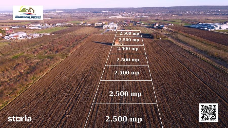 Teren de 2500 mp, în Mărăcineni