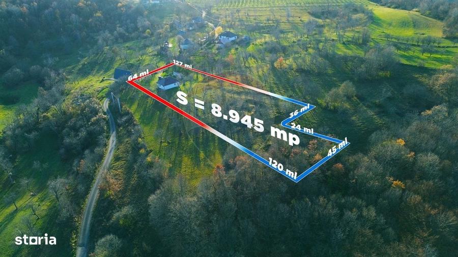 Casă cu 2 camere cu Teren 8945 Mp în Boiu Mare
