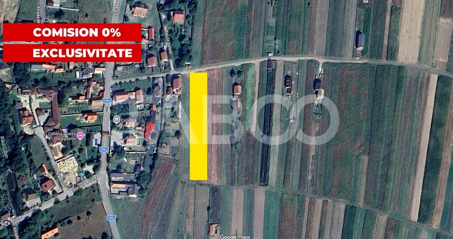 Teren agricol extravilan de 2021 mp, în Gura Râului