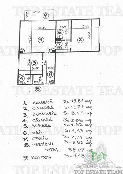 apartament 2 camere cu spatiu generos