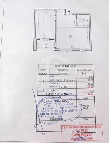 Apartament cu 2 camere semidecomandat în Rahova