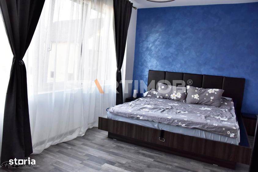 Apartament cu 2 camere semidecomandat, mobilat în Sânpetru