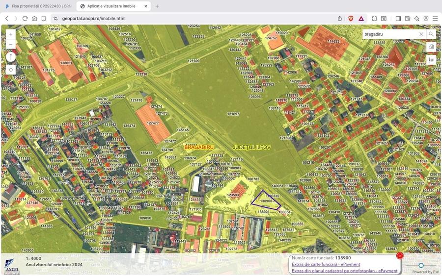 Teren Construcții intravilan de 7476 mp, în Sud-Vest