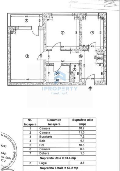 Apartament cu 2 camere decomandat în Ștefan cel Mare
