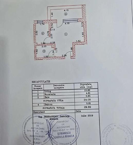 Garsonieră semidecomandată în Chiajna