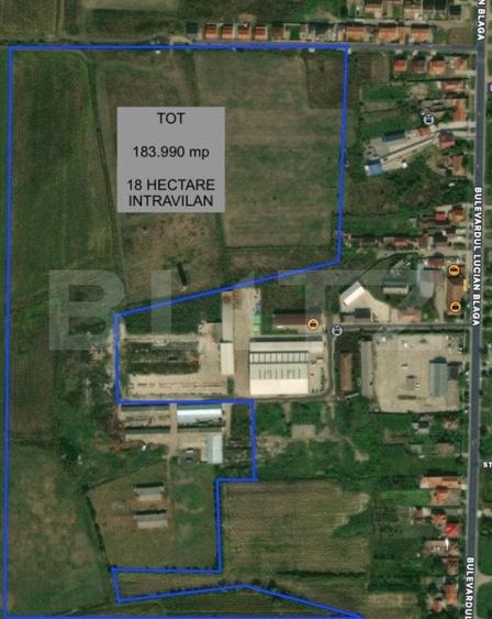 Teren Construcții intravilan de 183990 mp, în Lucian Blaga