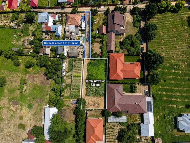 Teren Construcții intravilan de 536 mp, în Calea Moldovei