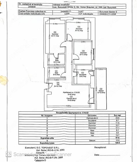 Apartament cu 4 camere decomandat în Titan