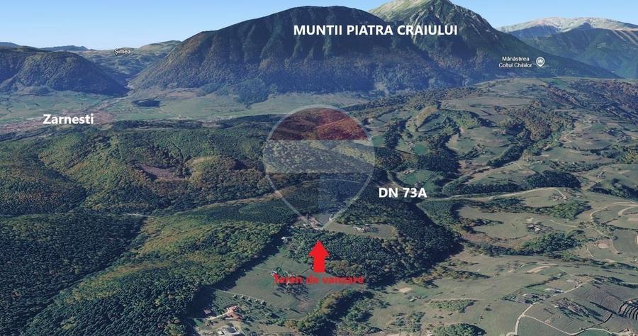Teren agricol extravilan de 1092 mp, în Poiana Mărului