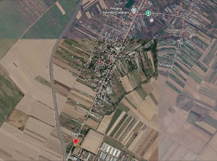 Teren de 1000 mp, în Adunații-Copăceni