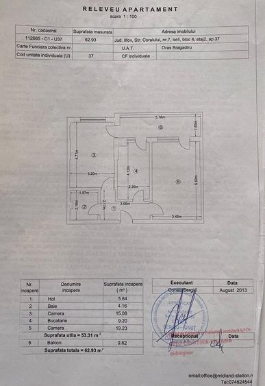 Apartament decomandat în Bragadiru