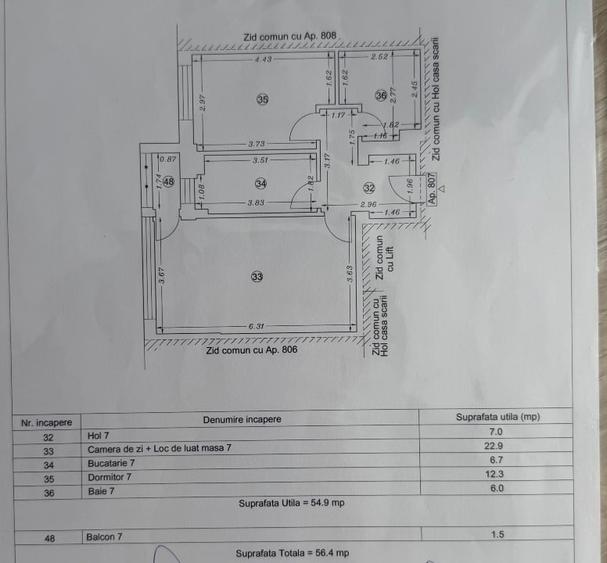 Apartament cu 2 camere decomandat, mobilat în Brătianu