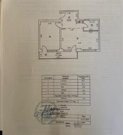 Apartament cu 2 camere decomandat în Plantelor