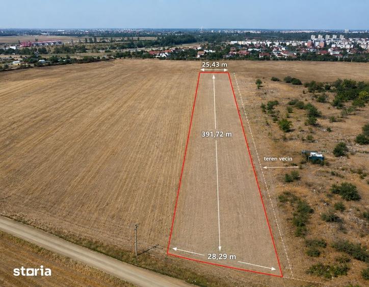 Teren de 10000 mp, în Micălaca