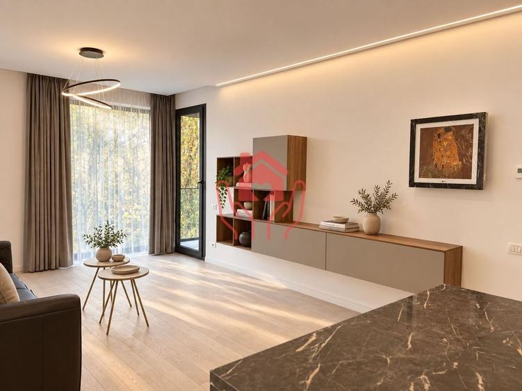 Apartament cu 3 camere semidecomandat, mobilat în Herăstrău