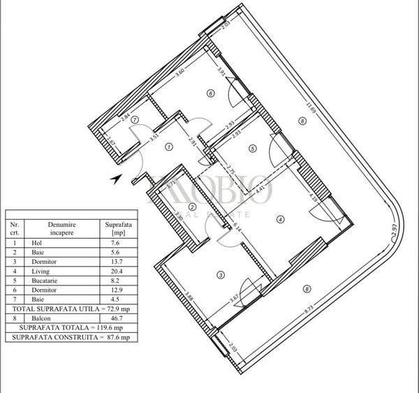 Apartament 3 Camere | Yacht Kid - 8