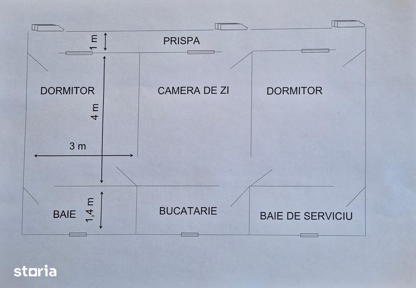 Casă cu 3 camere cu Teren 500 Mp în Gruiu