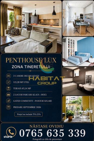 Apartament cu 3 camere decomandat în Tineretului