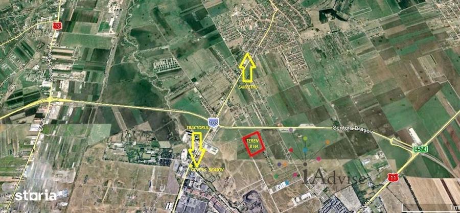 Teren intravilan str. Narciselor bulevardul Brasov-Sanpetru - 2