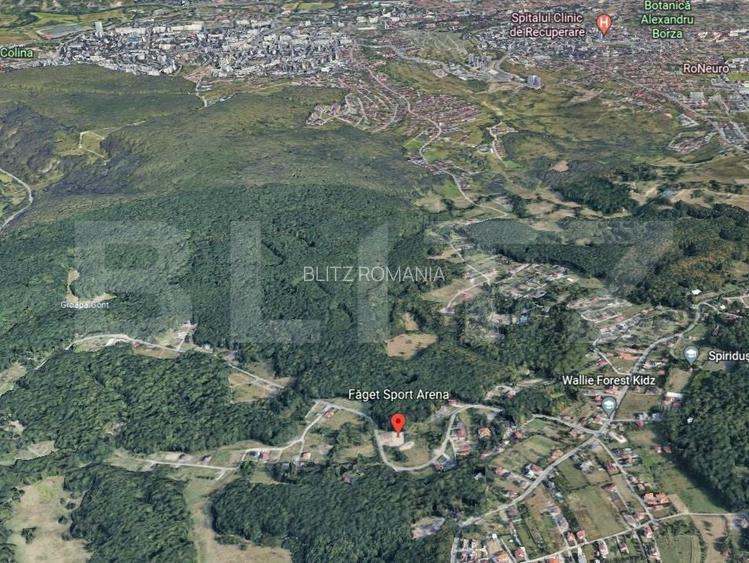Teren de vanzare 2200 mp, front 24 ml, Aapp - zona de agrement