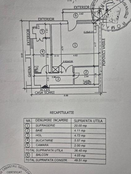 Garsonieră decomandată, mobilată în Narcisa