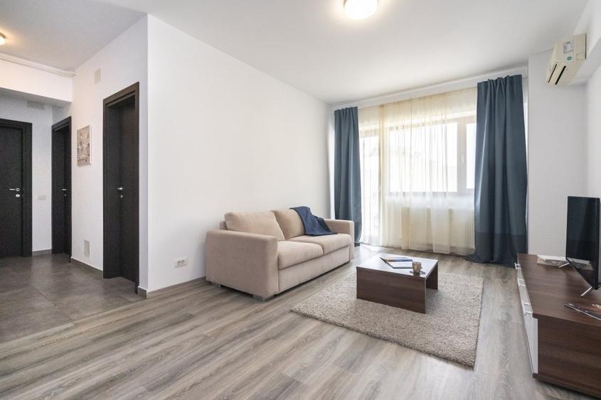 Apartament cu 2 camere semidecomandat, mobilat în Mihai Bravu