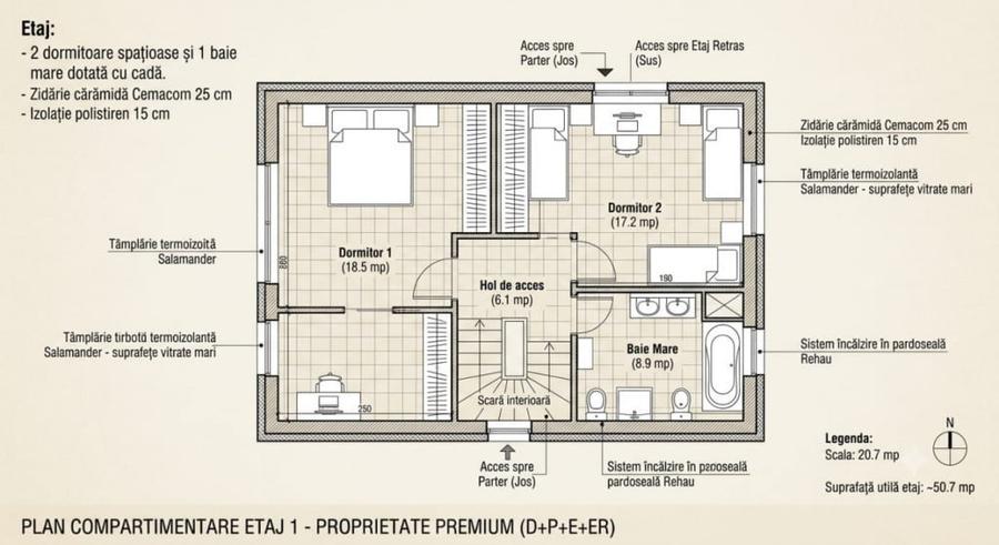 Casa Tip Duplex , 150 mp | Manastur | Zona USAMV | - 4