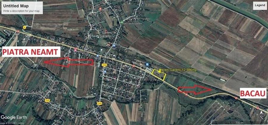 Teren Construcții intravilan de 12586 mp, în Exterior Nord